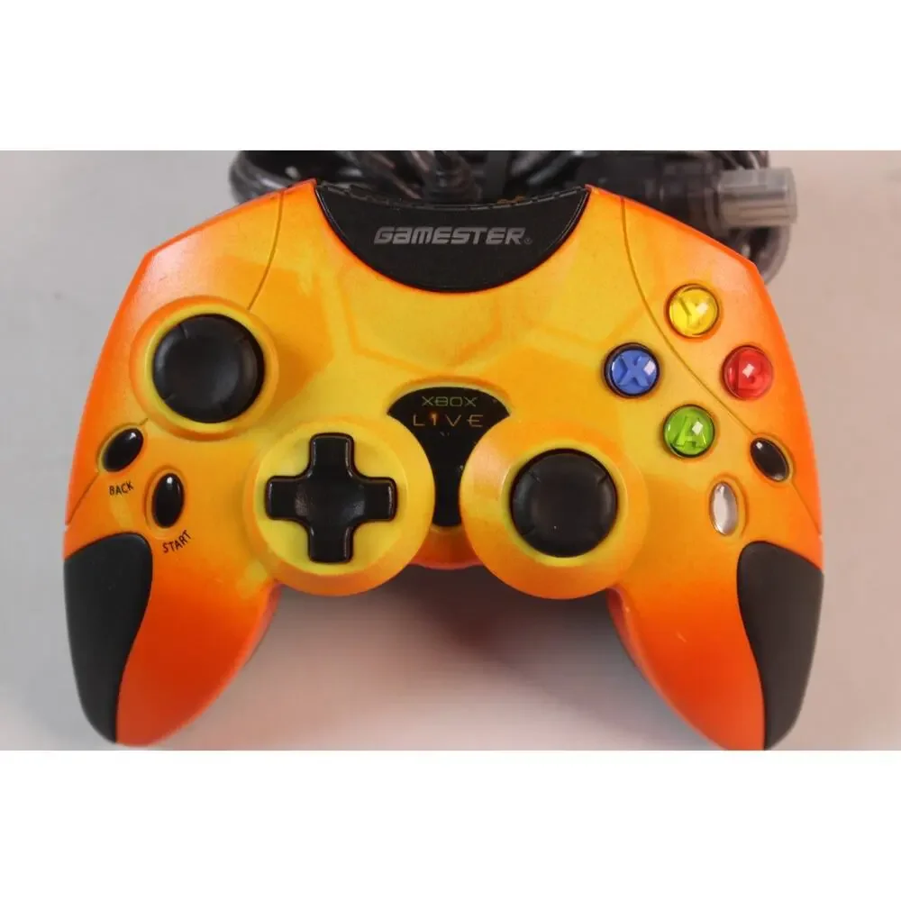 Radica Gamester Controller for Original Xbox System Yellow/Orange Xbox Tested